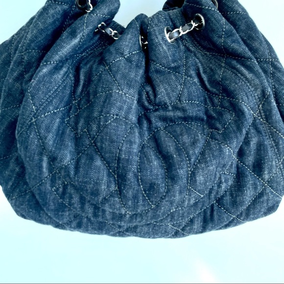 CHANEL Bags Chanel Denim Hobo Tote Bag Poshmark